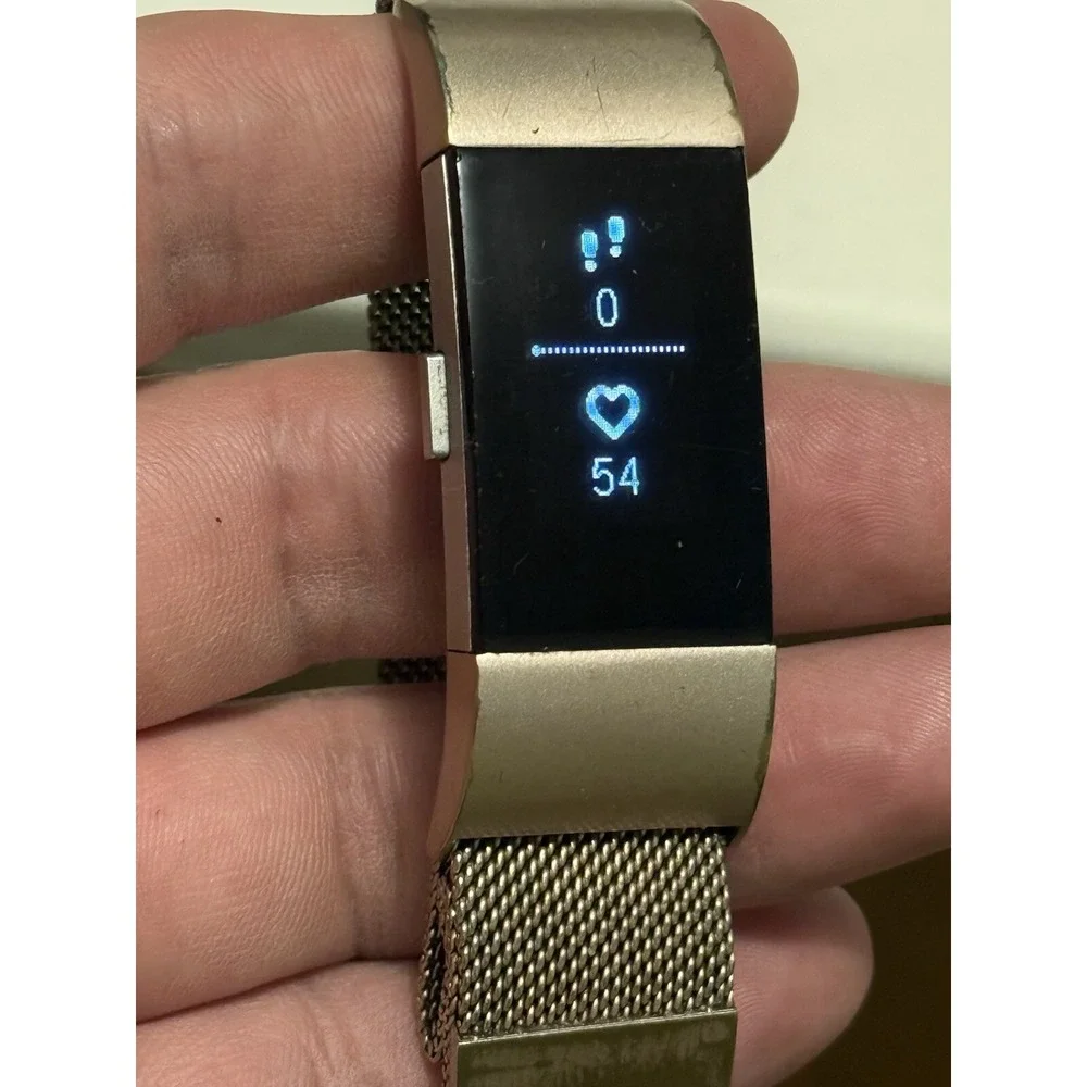 Fitbit Charge 2 Heart Rate & Fitness Black Wristband SMALL And Charger